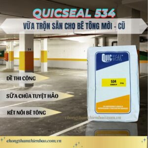 Quicseal 534 - Vữa Sửa Chữa Trộn Sẵn